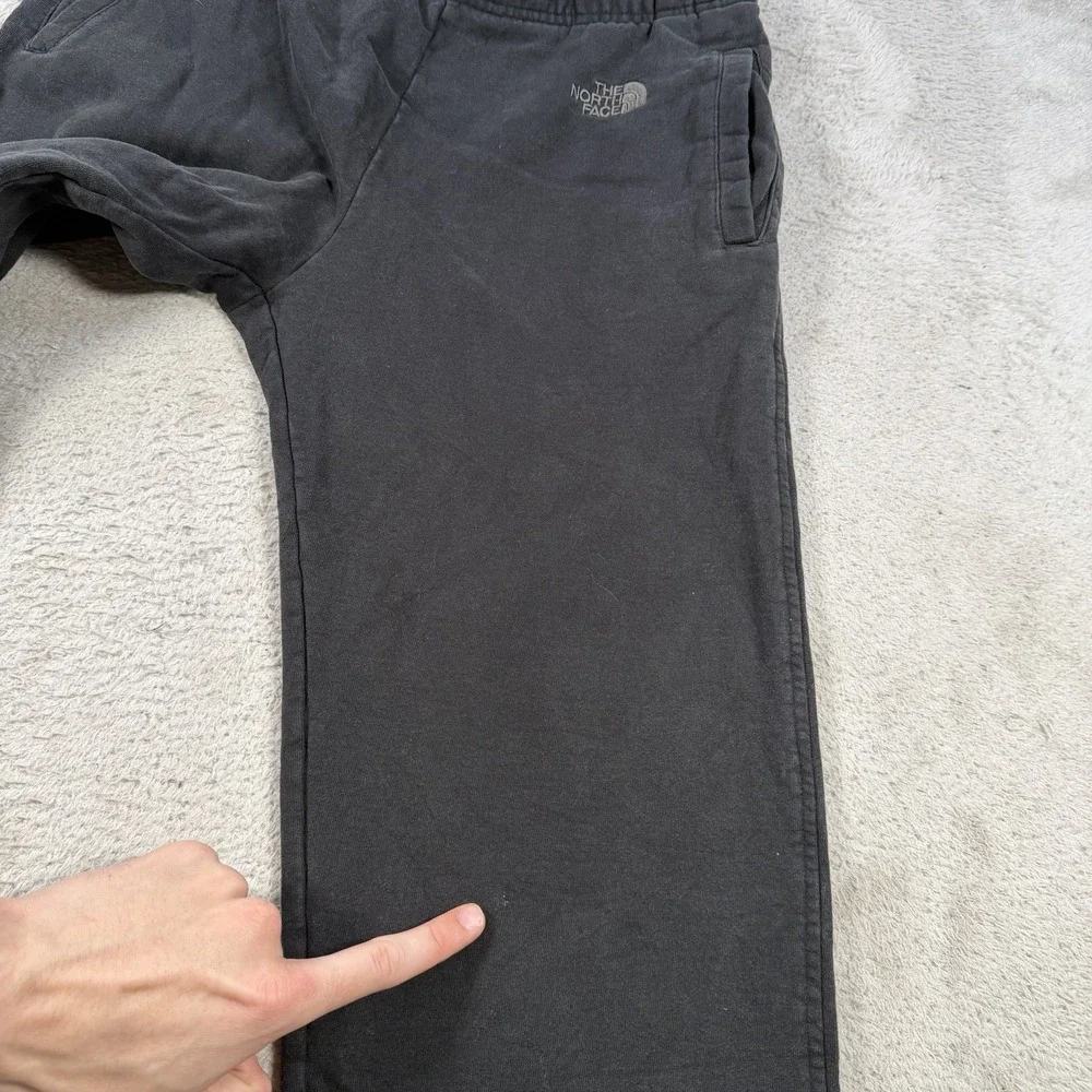 The North Face Sweatpants Mens Medium Black Fleece Drawstring Pocket Gym Outdoor